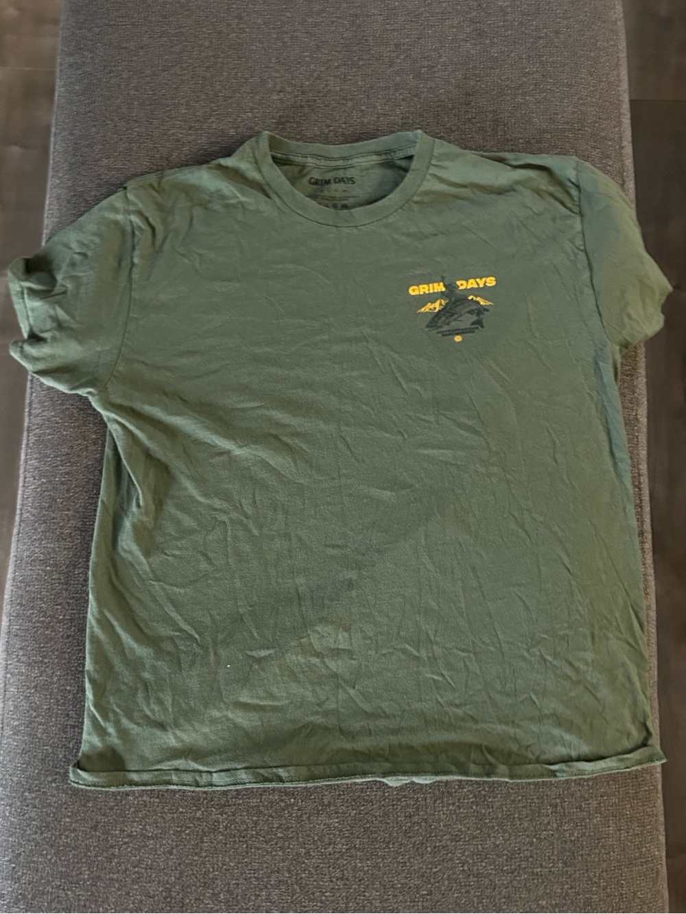 Men's Short Sleeve Crewneck T-Shirt - Olive Green